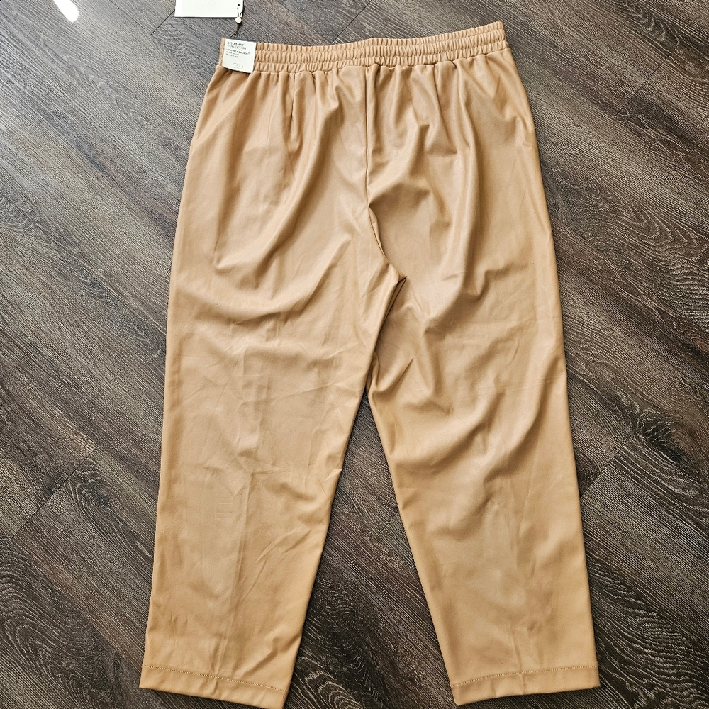 Calia Journey Collection High Rise Straight Ankle Length Pintuck Tan XL NWT - Picture 4 of 14